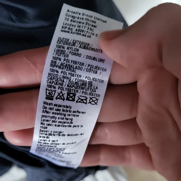 🌟Host Pick🌟 Men's Large Windbreaker in Burgundy Navy and Grey Burton Menswear - Picture 5 of 7